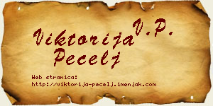 Viktorija Pecelj vizit kartica